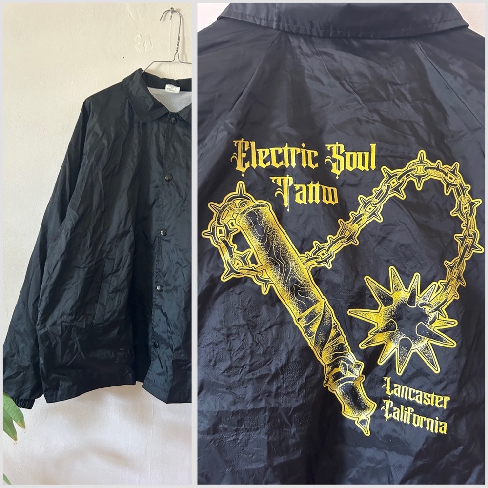 Vintage Electric Soul Tattoo Coach Jacket (Large)